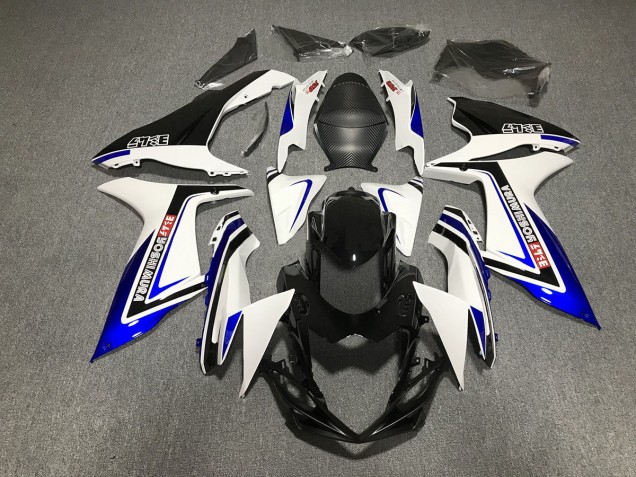 2011-2024 Blau Schwarz & Weiß Schrift Suzuki GSXR 600-750 Motorrad Verkleidung 2011-2024 Blau Schwarz & Weiß Schrift Suzuki GSXR 600-750 Motorrad Verkleidung