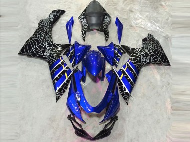 2011-2024 Blaue Spinne Glänzend Suzuki GSXR 600-750 Motorrad Verkleidung