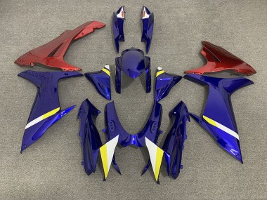 2011-2024 Glänzend Blau & Pink Suzuki GSXR 600-750 Motorrad Verkleidung