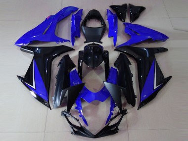 2011-2024 Glänzend Blau & Schwarz Suzuki GSXR 600-750 Motorrad Verkleidung