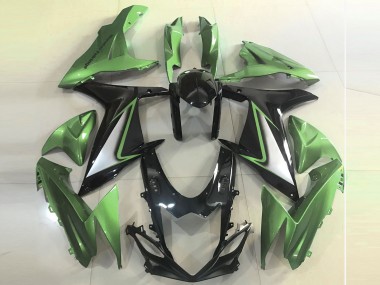2011-2024 Glänzend Grün Kanten Suzuki GSXR 600-750 Motorrad Verkleidung