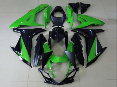 2011-2024 Glänzend Grün & Schwarz Suzuki GSXR 600-750 Motorrad Verkleidung
