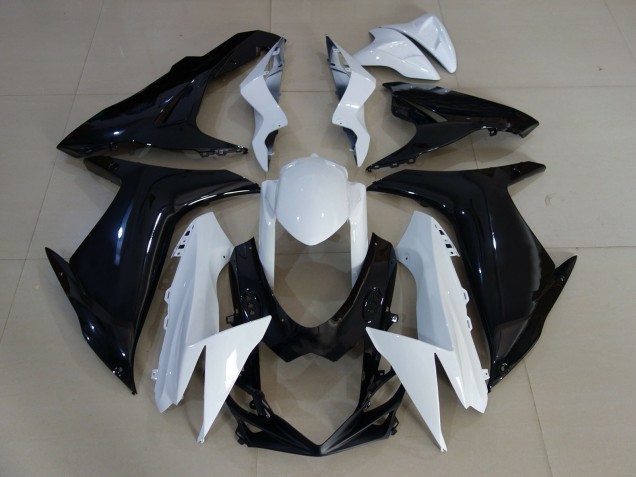2011-2024 Glänzend Weiß & Schwarz Suzuki GSXR 600-750 Motorrad Verkleidung 2011-2024 Glänzend Weiß & Schwarz Suzuki GSXR 600-750 Motorrad Verkleidung