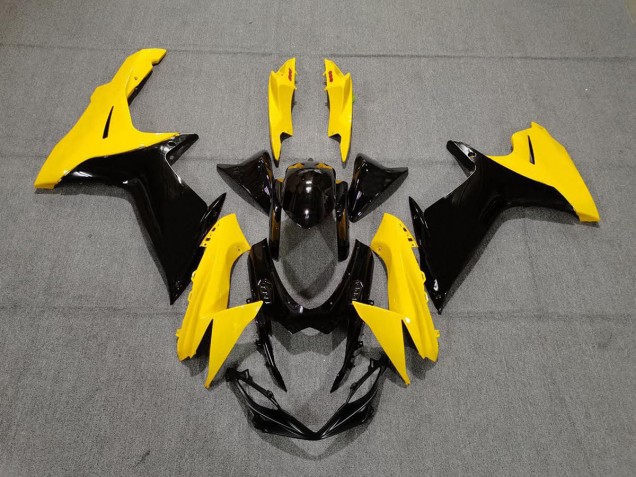 2011-2024 Glänzendes Gelb & Schwarz Suzuki GSXR 600-750 Motorrad Verkleidung 2011-2024 Glänzendes Gelb & Schwarz Suzuki GSXR 600-750 Motorrad Verkleidung