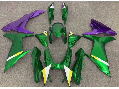 2011-2024 Glänzendes Grün & Lila Suzuki GSXR 600-750 Motorrad Verkleidung