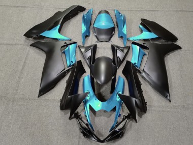 2011-2024 Hellblau & Matt Schwarz Suzuki GSXR 600-750 Motorrad Verkleidung