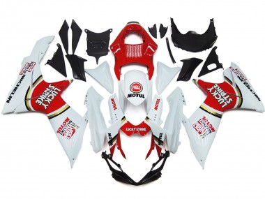 2011-2024 Lucky Strike Mit Goldenem Kreis Suzuki GSXR 600-750 Motorrad Verkleidung