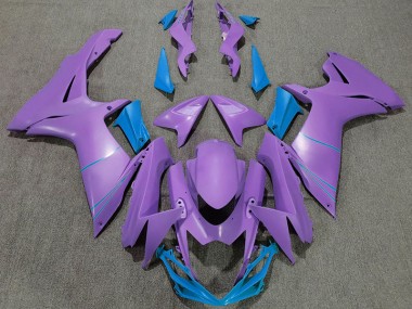 2011-2024 Matt Lila & Blau Suzuki GSXR 600-750 Motorrad Verkleidung