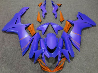 2011-2024 Matt Ozeanblau & Orange Suzuki GSXR 600-750 Motorrad Verkleidung
