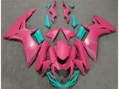 2011-2024 Matt Pink & Blaugrün Suzuki GSXR 600-750 Motorrad Verkleidung