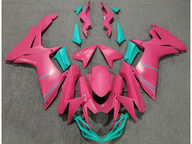 2011-2024 Matt Pink & Blaugrün Suzuki GSXR 600-750 Motorrad Verkleidung 2011-2024 Matt Pink & Blaugrün Suzuki GSXR 600-750 Motorrad Verkleidung