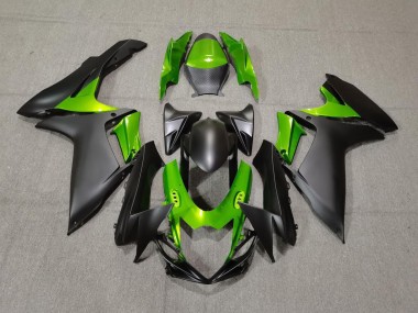 2011-2024 Matt Schwarz & Grün Suzuki GSXR 600-750 Motorrad Verkleidung