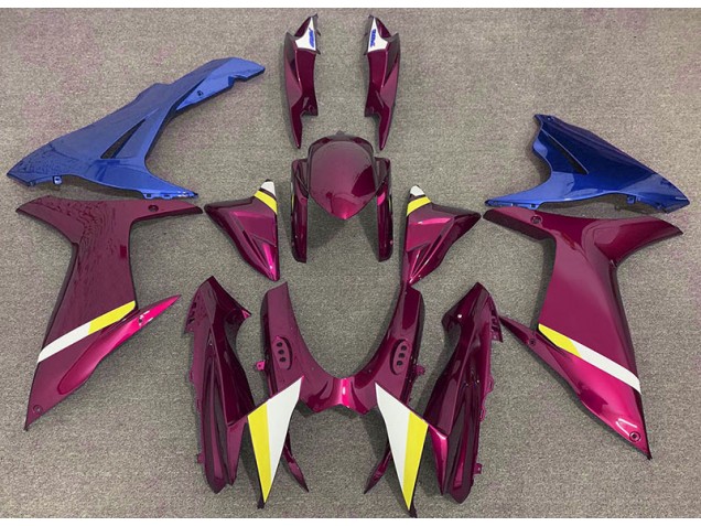 2011-2024 Rot & Blau Glänzend Suzuki GSXR 600-750 Motorrad Verkleidung 2011-2024 Rot & Blau Glänzend Suzuki GSXR 600-750 Motorrad Verkleidung