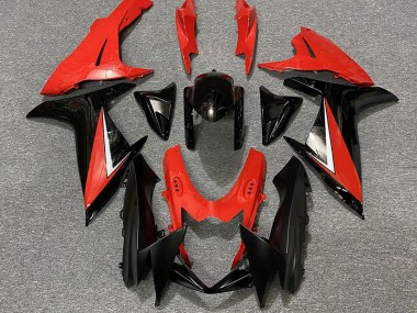 2011-2024 Rot Glänzend & Schwarz Suzuki GSXR 600-750 Motorrad Verkleidung
