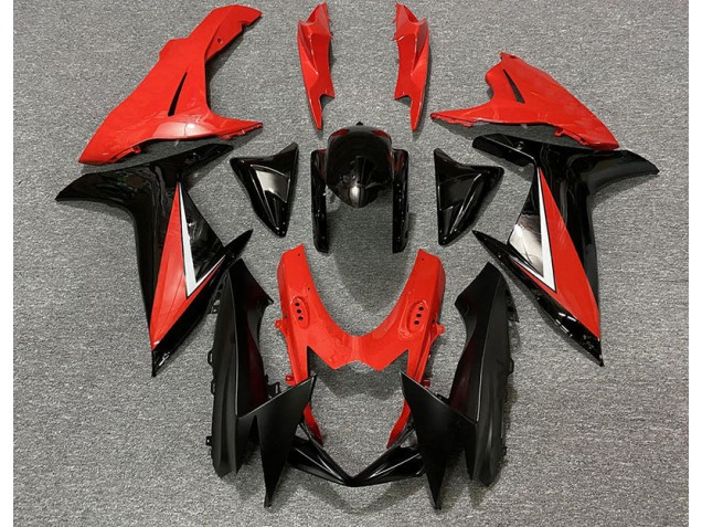 2011-2024 Rot Glänzend & Schwarz Suzuki GSXR 600-750 Motorrad Verkleidung 2011-2024 Rot Glänzend & Schwarz Suzuki GSXR 600-750 Motorrad Verkleidung