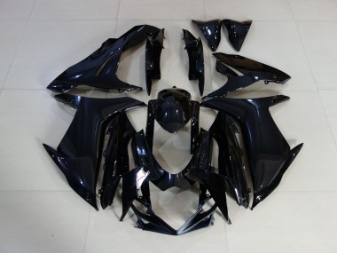 2011-2024 Schlichte Schwarz Glänzend Suzuki GSXR 600-750 Motorrad Verkleidung