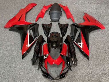 2011-2024 Tiefrot & Schwarzglanz Suzuki GSXR 600-750 Motorrad Verkleidung
