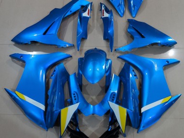 2011-2024 Vollglanz Hellblau Suzuki GSXR 600-750 Motorrad Verkleidung