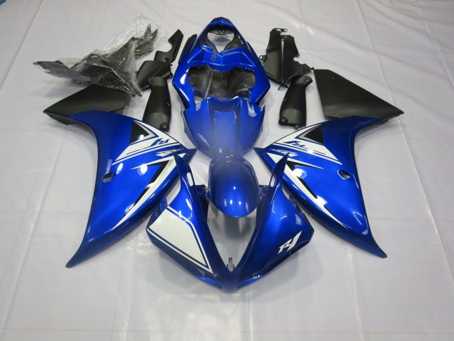 2012-2014 Blau & Schwarz Yamaha R1 Motorrad Verkleidung