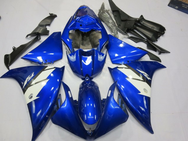2012-2014 Blau & Weiß Yamaha R1 Motorrad Verkleidung 2012-2014 Blau & Weiß Yamaha R1 Motorrad Verkleidung