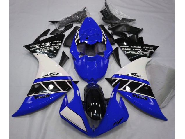 2012-2014 Glänzend Blau Weiß & Schwarz Yamaha R1 Motorrad Verkleidung 2012-2014 Glänzend Blau Weiß & Schwarz Yamaha R1 Motorrad Verkleidung