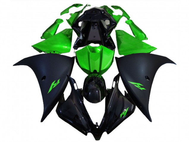 2012-2014 Matt Schwarz & Grün Yamaha R1 Motorrad Verkleidung 2012-2014 Matt Schwarz & Grün Yamaha R1 Motorrad Verkleidung