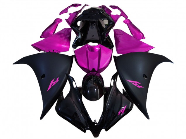 2012-2014 Matt Schwarz & Pink Yamaha R1 Motorrad Verkleidung 2012-2014 Matt Schwarz & Pink Yamaha R1 Motorrad Verkleidung