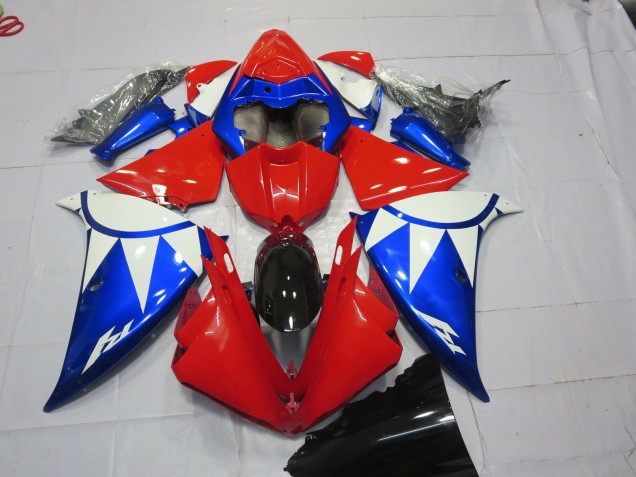 2012-2014 Rot Blau & Weiß Yamaha R1 Motorrad Verkleidung 2012-2014 Rot Blau & Weiß Yamaha R1 Motorrad Verkleidung