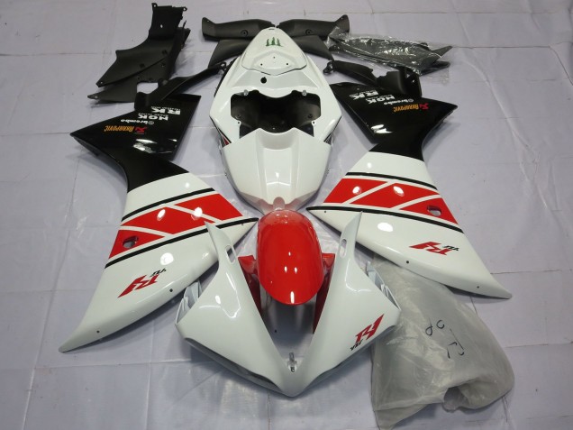 2012-2014 Rot Weiß & Schwarz Yamaha R1 Motorrad Verkleidung 2012-2014 Rot Weiß & Schwarz Yamaha R1 Motorrad Verkleidung