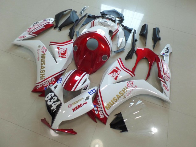 2012-2016 634 Weiß & Rot Honda CBR1000RR Motorrad Verkleidung 2012-2016 634 Weiß & Rot Honda CBR1000RR Motorrad Verkleidung