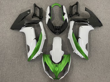2012-2016 Glänzend Weiß & Grün Kawasaki Ninja 650R Motorrad Verkleidung