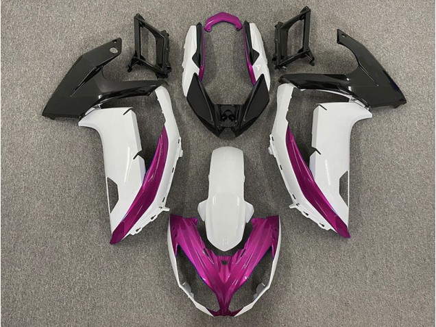 2012-2016 Glänzend Weiß & Magenta Kawasaki Ninja 650R Motorrad Verkleidung 2012-2016 Glänzend Weiß & Magenta Kawasaki Ninja 650R Motorrad Verkleidung