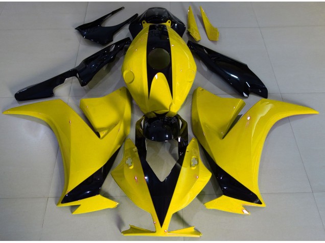 2012-2016 Glänzendes Gelb & Schwarz Honda CBR1000RR Motorrad Verkleidung