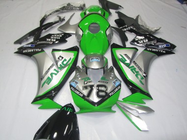 2012-2016 Grün-Silber Honda CBR1000RR Motorrad Verkleidung