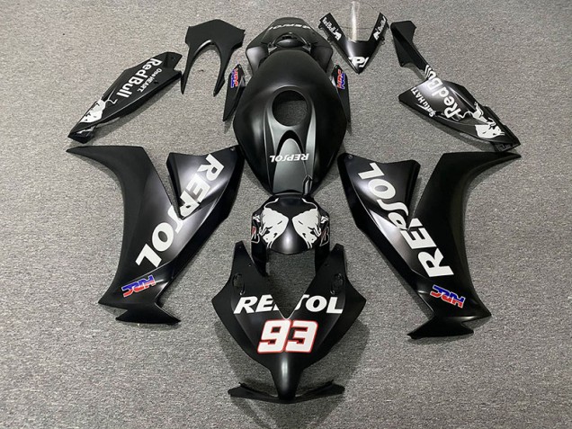 2012-2016 Matt Schwarz Repsol Honda CBR1000RR Motorrad Verkleidung 2012-2016 Matt Schwarz Repsol Honda CBR1000RR Motorrad Verkleidung