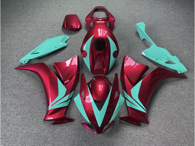 2012-2016 Rot Glänzend & Blaugrün Honda CBR1000RR Motorrad Verkleidung 2012-2016 Rot Glänzend & Blaugrün Honda CBR1000RR Motorrad Verkleidung