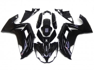 2012-2016 Schwarz Glänzend Kawasaki Ninja 650R Motorrad Verkleidung
