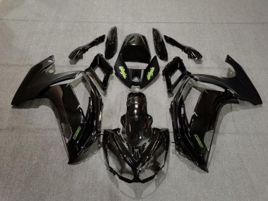 2012-2016 Schwarz & Grün Kawasaki Ninja 650R Motorrad Verkleidung
