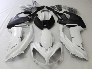 2012-2016 Schwarz & Weiß Kawasaki Ninja 650R Motorrad Verkleidung