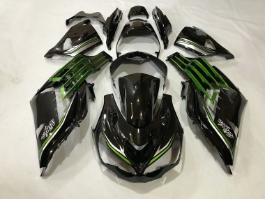 2012-2021 Glänzendes Schwarz & Schleimgrün Kawasaki ZX14R Motorrad Verkleidung
