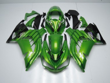2012-2021 Grün Flamme Kawasaki ZX14R Motorrad Verkleidung