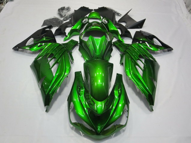 2012-2021 Grün Schwarz Kawasaki ZX14R Motorrad Verkleidung 2012-2021 Grün Schwarz Kawasaki ZX14R Motorrad Verkleidung