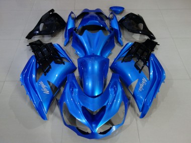 2012-2021 Kräftiges Blau & Glänzendes Schwarz Kawasaki ZX14R Motorrad Verkleidung