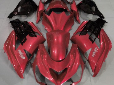 2012-2021 Kräftiges Rot Kawasaki ZX14R Motorrad Verkleidung