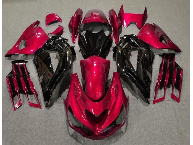 2012-2021 Rot Glänzend & Schwarz Kawasaki ZX14R Motorrad Verkleidung