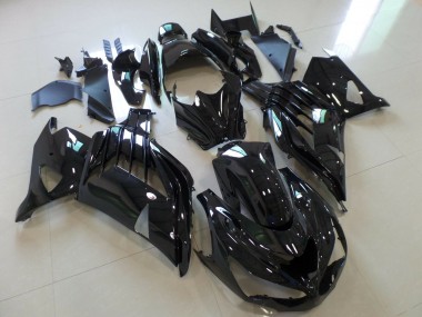 2012-2021 Schwarz Glänzend Kawasaki ZX14R Motorrad Verkleidung