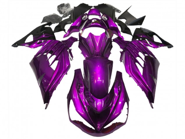 2012-2021 Stimmungsviolett Glänzend Kawasaki ZX14R Motorrad Verkleidung 2012-2021 Stimmungsviolett Glänzend Kawasaki ZX14R Motorrad Verkleidung