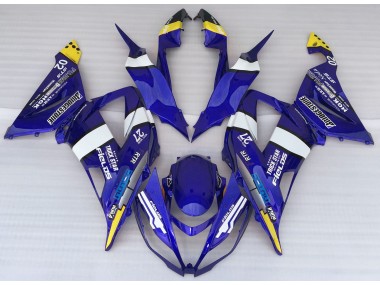 2013-2018 Blauer Stil Kawasaki ZX6R Motorrad Verkleidung