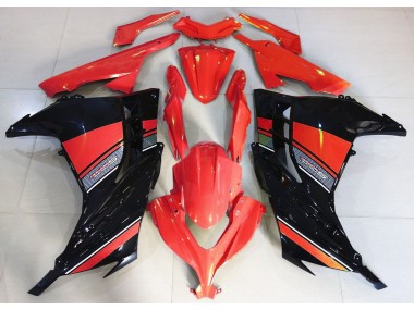 2013-2018 Candy Red & Schwarz Kawasaki Ninja 300 Motorrad Verkleidung