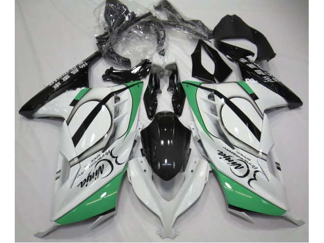 2013-2018 Glänzend Weiß & Grün Kawasaki Ninja 300 Motorrad Verkleidung 2013-2018 Glänzend Weiß & Grün Kawasaki Ninja 300 Motorrad Verkleidung